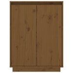 vidaXL Armoire à chaussures Marron miel 60x35x80 cm Bois de pin massif