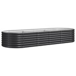 vidaXL Lit surélevé de jardin Acier enduit de poudre Anthracite