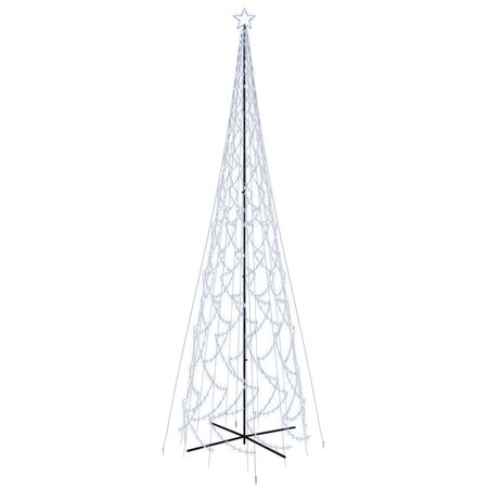 vidaXL Arbre de Noël cône 3000 LED Blanc froid 230x800 cm