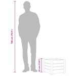 vidaXL Lit surélevé de jardin PP Blanc 43x43x35 cm