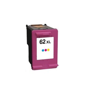 HP 62XL Cartouche d'encre Cyan Magenta Jaune Compatible 18 ml / 650 Pages