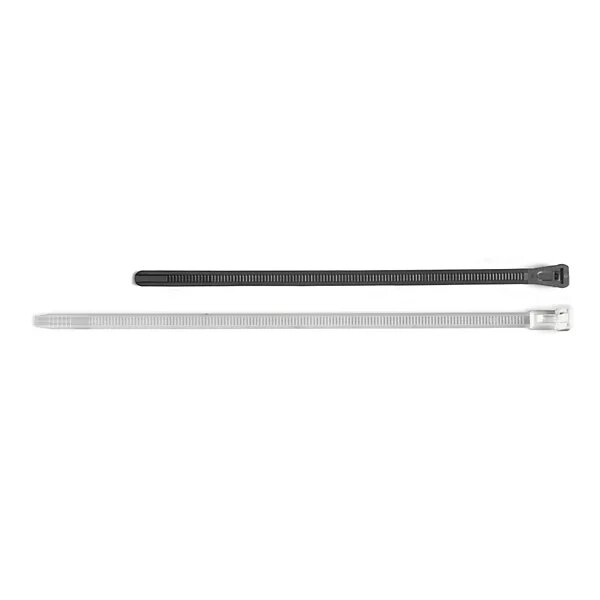 Lien autobloquant réutilisable noir 7 6x250 mm (lot de 100)
