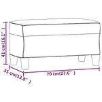 vidaXL Banc Crème 70x35x41 cm Similicuir