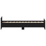 vidaXL Cadre de lit sans matelas chêne noir 90x190 cm bois ingénierie