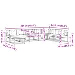 vidaXL Ensemble de canapés d'extérieur 8 pc Blanc et anthracite