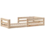 vidaXL Cadre de lit sans matelas 75x190 cm bois de pin massif