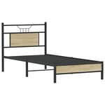 vidaXL Cadre de lit sans matelas chêne sonoma 75x190 cm