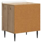 vidaXL Cabinet de chevet Chêne artisanal 43 x 34 5 x 49 5 cm