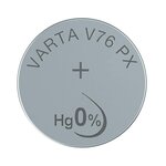 Pile Bouton Oxyde d' Argent 'Electronics' V76PX SR44 1,55 volt VARTA