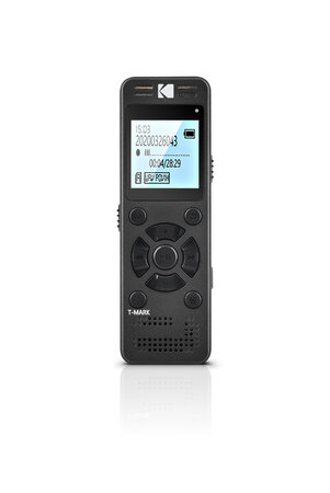 Kodak vrc350 - dictaphone numérique  8 go  plug and play  lecteur mp3  mini-prises jack 3.5 mm  batterie lithium - noir