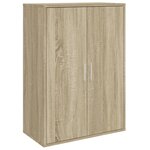 vidaXL Buffets 2 Pièces chêne sonoma 60x31x84 cm bois d'ingénierie