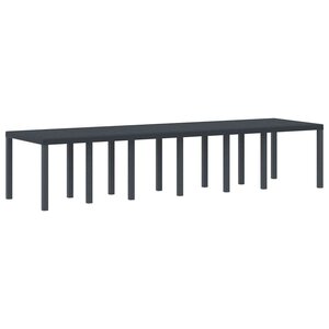 vidaXL Table de Jardin Anthracite 350 x 100 x 73 cm polyrotin