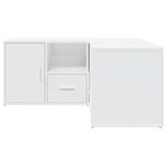 vidaXL Armoire d'angle blanc 160x40x45 cm bois d’ingénierie