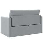 vidaXL Canapé-Lit Gris clair 124 x 71 x 78 cm tissu