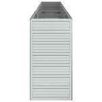 vidaXL Lit surélevé de jardin 320x40x77 cm Acier galvanisé Argenté