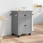 VidaXL Chariot de cuisine BODO gris 72x45x80 cm