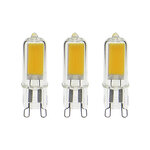 Pack de 3 ampoules retroled caspule  culot g9  2 6w cons. (20w eq.)  200 lumens  lumière blanc neutre