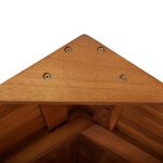 vidaXL Table de bar d'extérieur avec toit 113x106x217 cm Bois d'acacia