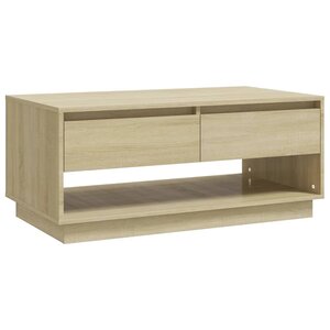 vidaXL Table basse Chêne sonoma 102 5x55x44 cm Bois d'ingénierie
