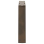 vidaXL Pieds de table basse en forme de V  2 pièces  acier naturel  30 x (30-31 3) cm