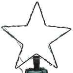 vidaXL Arbre de Noël avec poteau en métal 500 LED colorées 3 m