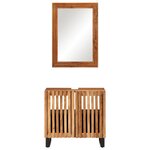 vidaXL Ensemble de meubles de salle de bain 2 Pièces bois massif d'acacia