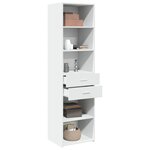 vidaXL Buffet haut blanc 50x42 5x185 cm bois d'ingénierie