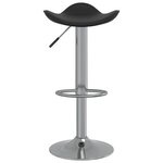 vidaXL Tabourets de bar lot de 2 noir acier chromé et cuir artificiel