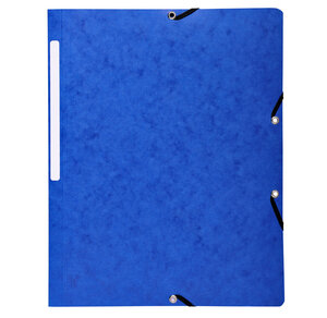 Chemise S/Rabat 4,5/10ème ELAS+ETIQ bleu EXACOMPTA