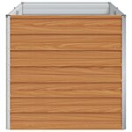 vidaXL Jardinière surélevée Marron Clair 160 x 80 x 77 cm