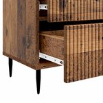 vidaXL Cabinet de chevet avec tiroir Bois ancien 62 x 34 5 x 47 5 cm