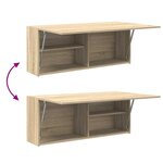 vidaXL Armoire murale de bain chêne sonoma 100x25x40cm bois ingénierie