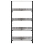 vidaXL Bibliothèque sonoma gris 78 5x33x153 cm bois d'ingénierie