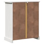 vidaXL Cabinet de salle de bain avec stockage Blanc 68 x 34 x 80 cm