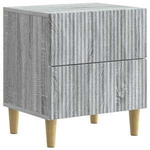 vidaXL Cabinet de chevet avec tiroir Sonoma gris 43 x 34 5 x 48 cm