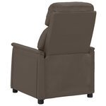 vidaXL Fauteuil de massage électrique Gris Similicuir