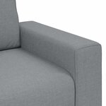 vidaXL Canapé à 3 places gris clair 180 cm tissu