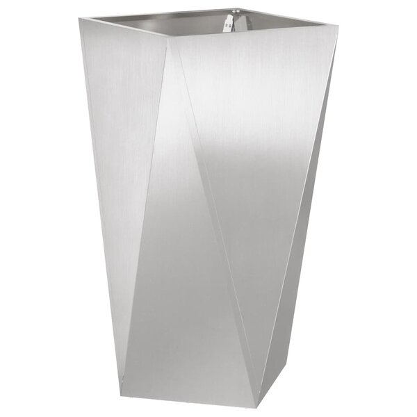 vidaXL Jardinière Argent 40 x 40 x 75 cm Acier inoxydable