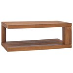 vidaXL Table basse 90x50x35 cm Bois de teck solide