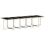 vidaXL Ensemble à manger de jardin et coussins 13 Pièces beige