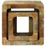 vidaXL Unité TV 36x36x30 cm en bois massif de manguier