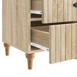 vidaXL Cabinet de chevet avec tiroir Chêne Sonoma 43 x 41 x 66 5 cm