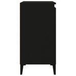 vidaXL Tables de chevet 2 Pièces noir 40x35x70 cm bois d'ingénierie