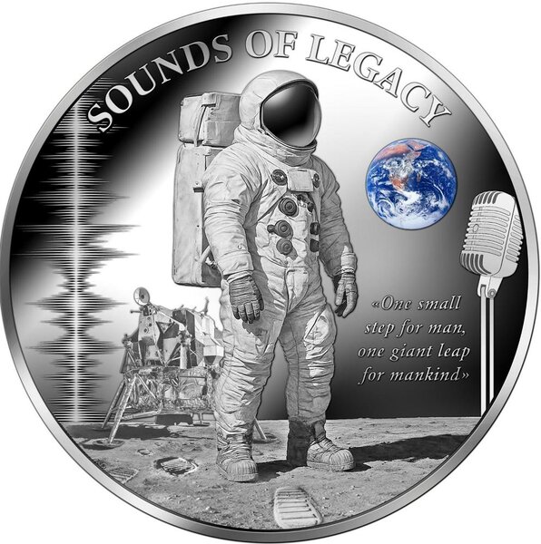 Monnaie SOUNDS OF LEGACY 1 Oz Argent 10$ Liberia 2026 (PRÉCOMMANDE)