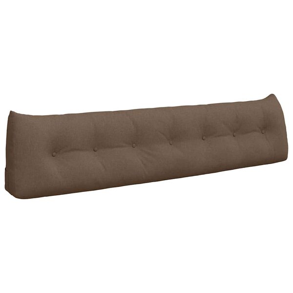 vidaXL Coussin de Dos Marron 200 x 24 x 50 cm tissu