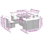 vidaXL Salon de jardin 9 Pièces avec coussins noir résine tressée