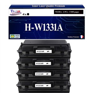 T3AZUR -4xToners compatibles avec HP W1331A (331A) pour HP Laser 408dn  Laser MFP 432fdn