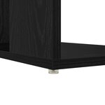 vidaXL Bureau avec Rangement Chêne noir 130 x 50 5 x 75 cm