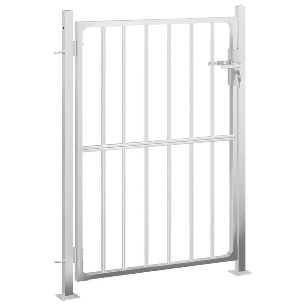 vidaXL Portail de jardin 100x150 cm acier inoxydable
