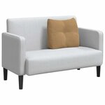 vidaXL Coussin de Dos Marron 60 x 24 x 50 cm Velours